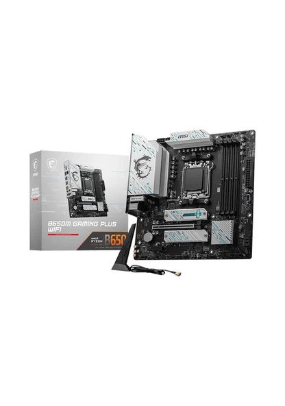 MSI B650M Gaming Plus Wi-Fi AMD AM5 DDR5 Micro ATX Anakart