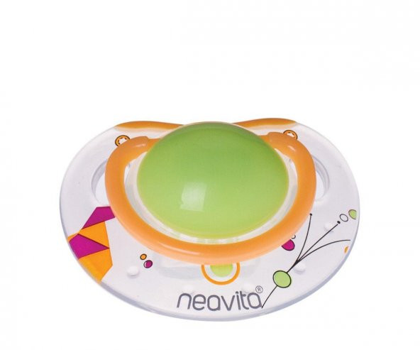 Neavita Ortodontik Gece Emziği Desenli (3 Ay+) Yeşil