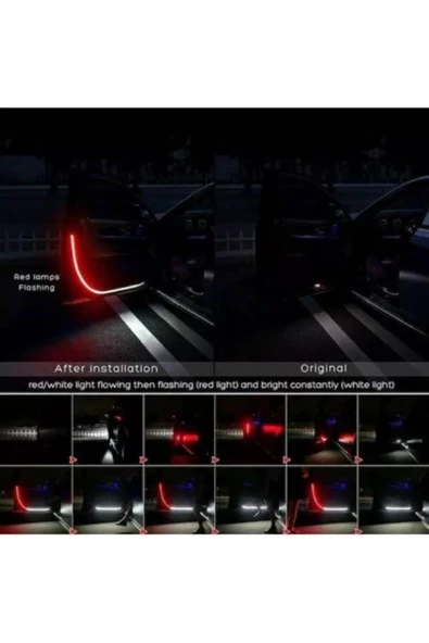 Animasyonlu Kapı Led Oto Kapı Ikaz-uyarı Ledi Karşılama Modlu Çakarlı - 5