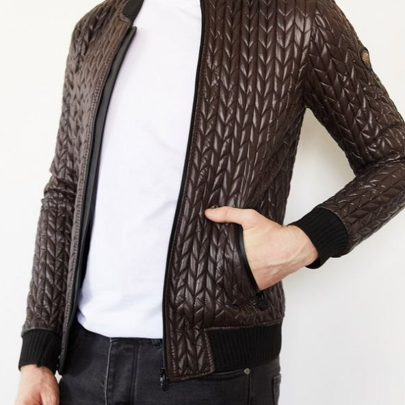 Kahverengi Kapitone Mont 1KXE4-44156-18 - 2