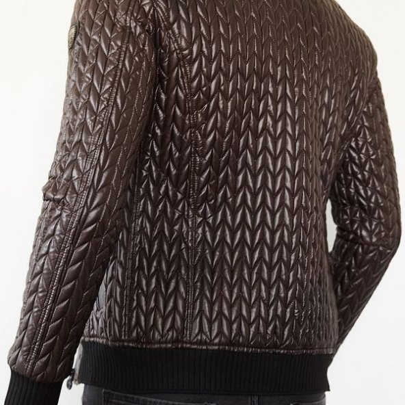 Kahverengi Kapitone Mont 1KXE4-44156-18 - 3