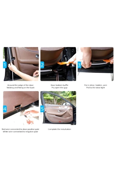 Animasyonlu Kapı Led Oto Kapı Ikaz-uyarı Ledi Karşılama Modlu Çakarlı - 8