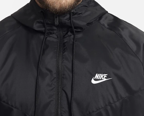 Nike DA0001-010 M Nk Wvn Lnd Wr Hd Jkt Yağmurluk İnce Erkek Mont - Resim 3