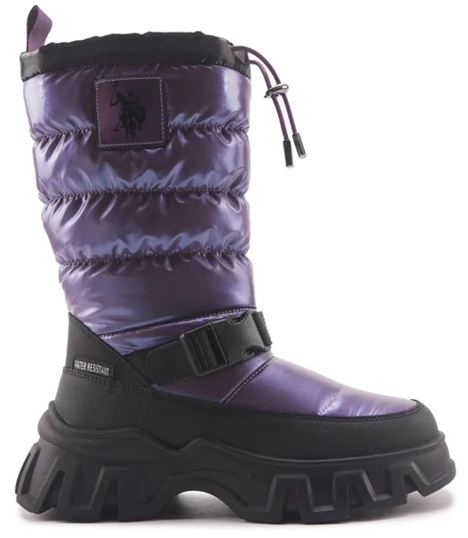 U.S. Polo Assn Poretta Unisex Çocuk Çizme Kar Botu - Resim 3