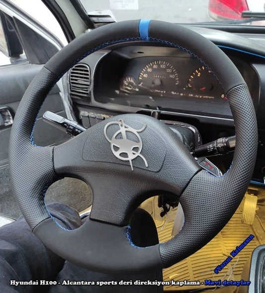 Hyundai H100 2003 Araca Özel Direksiyon Kılıfı (NOKTA NUBUK YÜZÜKLÜ) ürün görseli