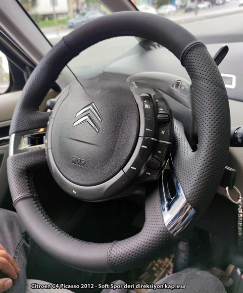 Citroen C4 Picasso 2012 Araca Özel Direksiyon Kılıfı (SOFT NOKTA BENTLEY) - Resim 2