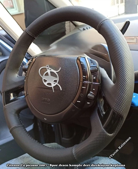 Citroen C4 Picasso 2012 Araca Özel Direksiyon Kılıfı (NOKTA DÜZ) - 2