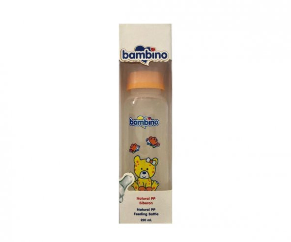Bambino Natural Pp Desenli Ayıcıklı Biberon 250Ml