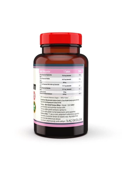 Nevfix Magnezyum (klorür, Bisglisinat, Malat, Sitrat) Kedi Otu Pasiflora 60 Tablet - 2