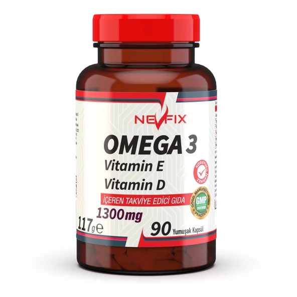 Nevfix Omega 3 Balık Yağı 1300 mg 90 Yumuşak Kapsül