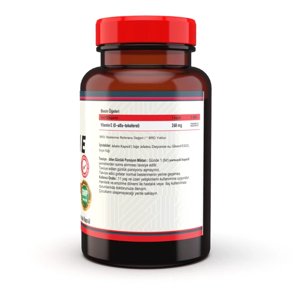 Nevfix Vitamin E 400 IU (268 MG) 100 Yumuşak Kapsül - 2