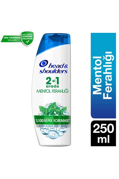 Head & Shoulders Şampuan 2in1 Mentol Ferahlığı 250 ml