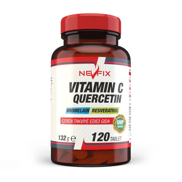 Nevfix C Vitamini Resveratrol Aserola Kuersetin 120 Tablet