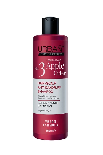 Urban Care No:3 Elma Sirkesi İçeren Arındırıcı ve Canlandırıcı Kepek Karşıtı Şampuan 350 ml ürün görseli 1