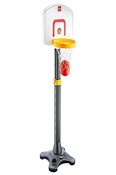 ÜNAL Lüx Dev Ayaklı Ayarlanabilir Çocuk Bebek Spor Oyuncakları Basketbol Potası 78cm - 198cm Ev Bahçe