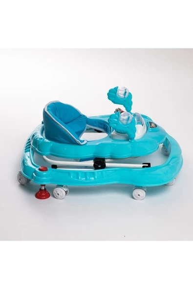 ÜNAL Lüx Oyuncaklı Müzikli Ve Işıklı 3 Kademeli Örümcek Bebek Mavi Yürüteç - 7