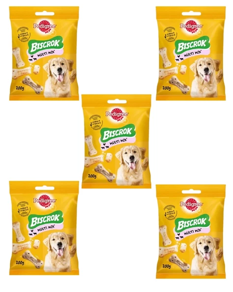 Pedigree Biscrok Multi Mix Ödül Maması 200 Gr*5 Adet