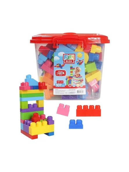 Asya Oyuncak Play Box Yapı Oyuncakları Kovalı Mega Blok Seti 107 Parça 2953