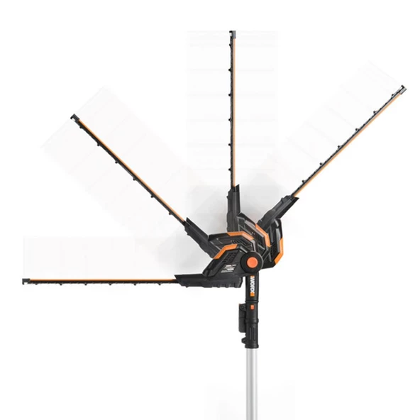 WORX WA0308 WG349E ile Uyumlu 45CM Profesyonel Açı Ayarlı Çit Budama Aparatı, Başlığı - 3