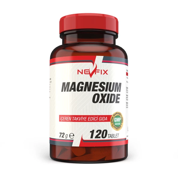 NEVFİX Magnesium Oxide Magnezyum 250 Mg 120 Tablet