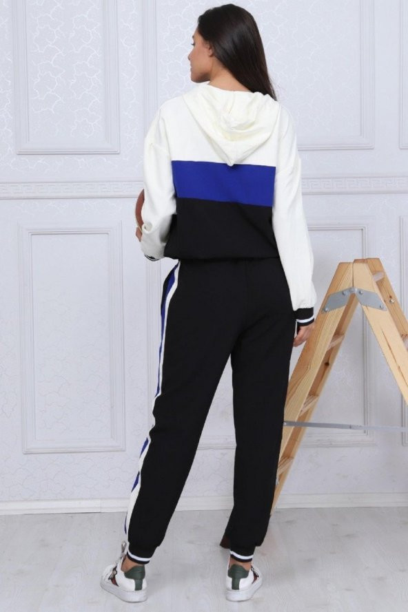 Atlas Kumaş  Garnili Zara Model İkili Eşofman Takımı 8265 - 3