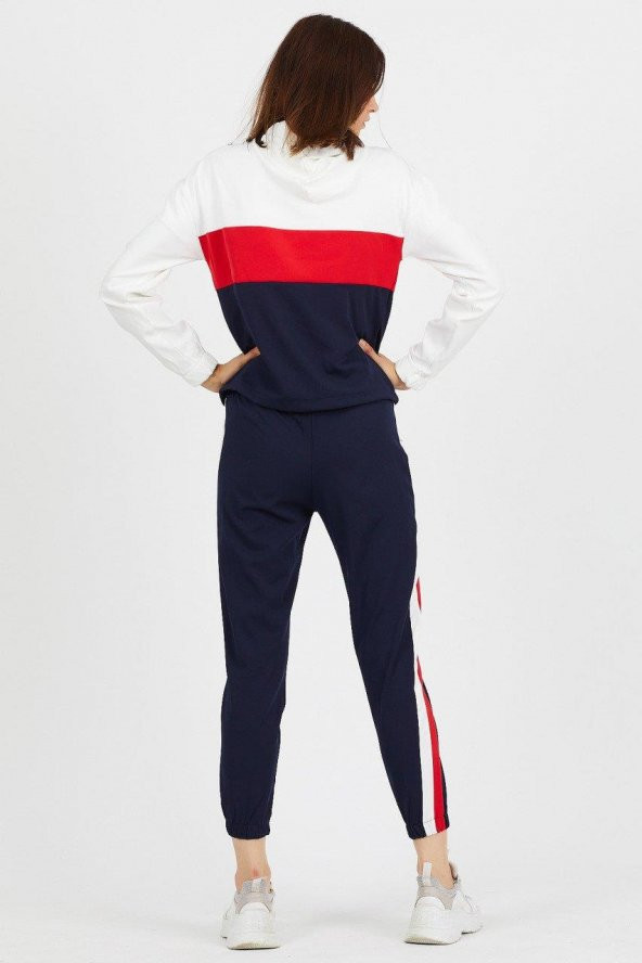 Atlas Kumaş  Garnili Zara Model İkili Eşofman Takımı 8265 - 12