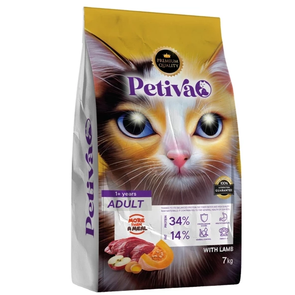 Petiva Yetişkin Kuzu Etli Kedi Maması 7 Kg