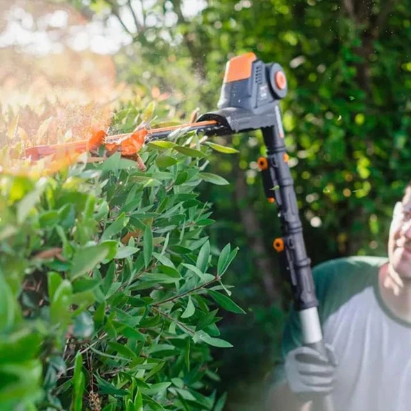 WORX WA0308 WG349E ile Uyumlu 45CM Profesyonel Açı Ayarlı Çit Budama Aparatı, Başlığı - 8