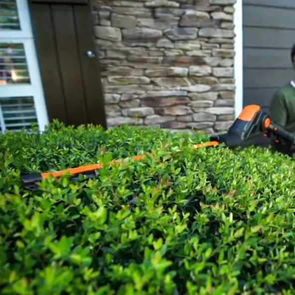 WORX WA0308 WG349E ile Uyumlu 45CM Profesyonel Açı Ayarlı Çit Budama Aparatı, Başlığı - 9