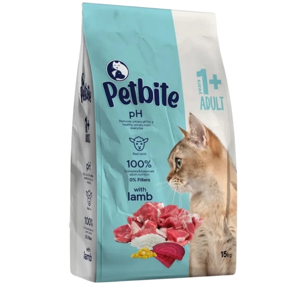 Petbite Yetişkin Kuzulu Kedi Maması 15 Kg