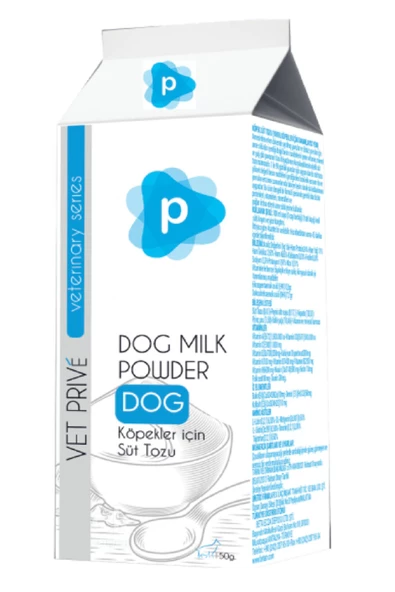 Vet prive (Dog Milk Powder) Köpek Süt Tozu Yavru Köpekler İçin 150 mg