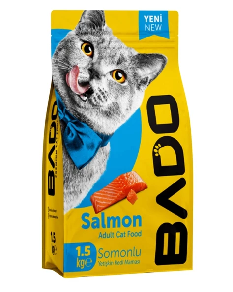 Bado Adult Cat Food Salmon Somonlu Yetişkin Kedi Maması 1,5 Kg