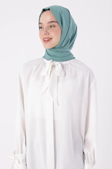 Çimen Yeşili-Medine İpeği Şal - Resim 2