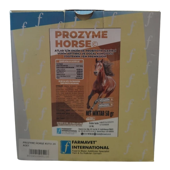 Farmavet Prozyme Horse 1 Kutu (20*50gr)