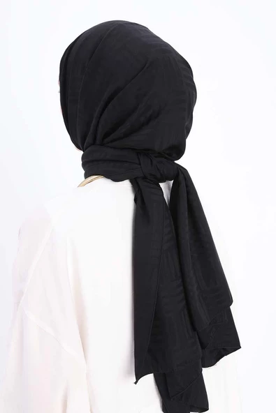 Siyah-Desenli Jakar Şal - 3