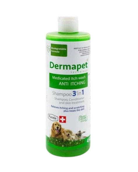 Purele Dermapet Dermatolojik Kedi ve Köpek Şampuanı