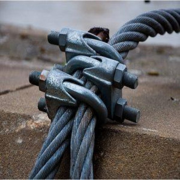 GALVANİZLİ ÇELİK HALAT KLEMENSİ  5 MM 30 ADET - 4