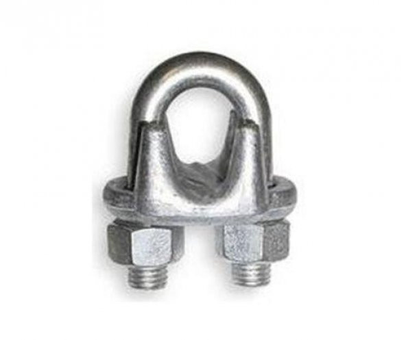 GALVANİZLİ ÇELİK HALAT KLEMENSİ  8 MM 1 ADET - Resim 2