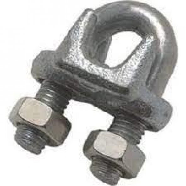 GALVANİZLİ ÇELİK HALAT KLEMENSİ  6 MM 30 ADET