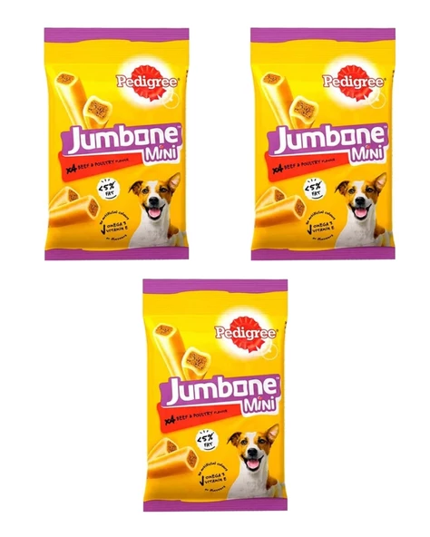 Pedigree Jumbone Mini Sığır Etli  Köpek Ödül Maması 3 x 160 gr