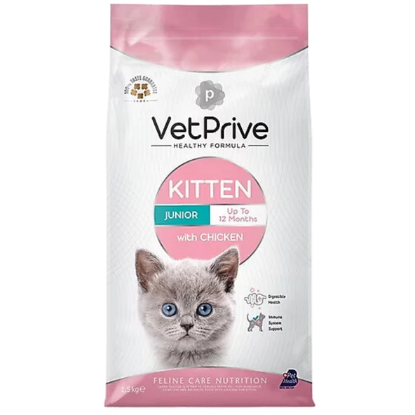 Vet Prive Tavuklu Yavru Kedi Maması  1.5 Kg