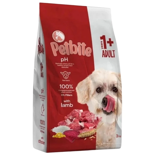 Petbite Yetişkin Kuzulu Köpek Maması 3 Kg