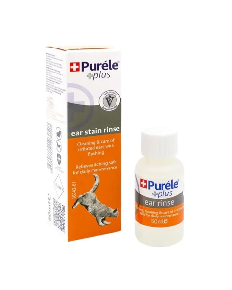 Purele Ear Rinse Kedi Ve Köpek Kulak Temizleme Losyonu 50 ml