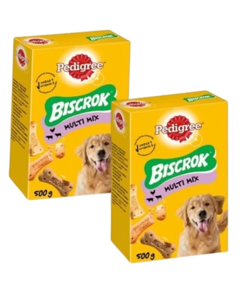 Pedigree Biscrok Multi Mix Köpek Ödül Bisküvisi 2 x 500 gr