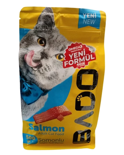 Bado Yetişkin Kuru Kedi Maması Somonlu 500 Gr