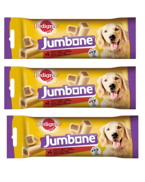 Pedigree Jumbone  Sığır Etli Köpek Ödül Maması 3 x 180 gr