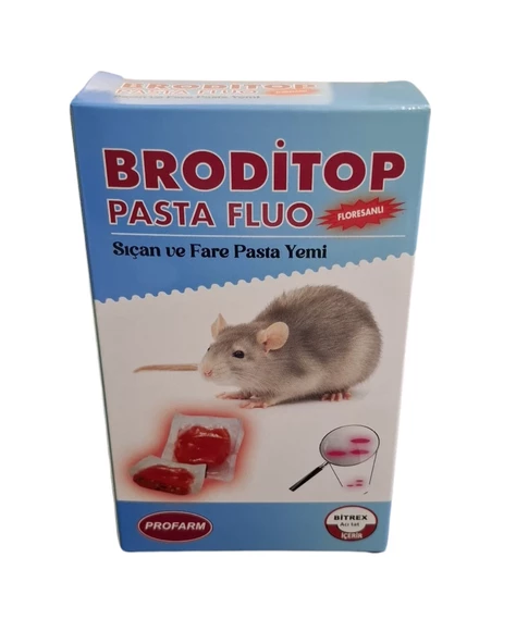 Profarm Broditop FLUO Floresanlı Fare Pasta Yemi 100 gr