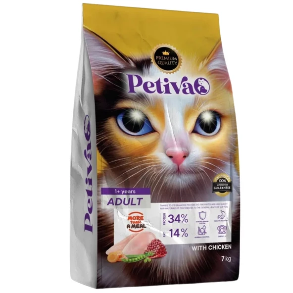 Petiva Yetişkin Kedi Tavuk Etli 7 Kg