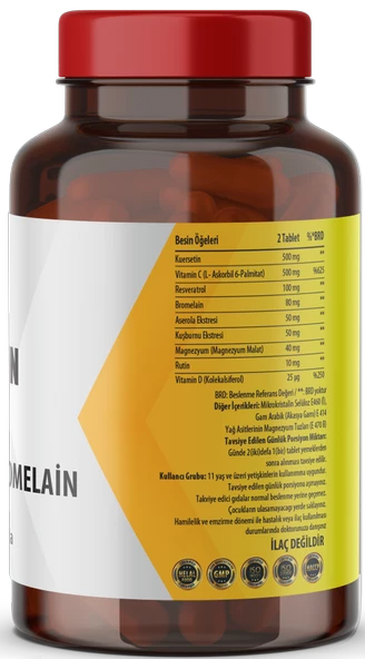 Flx Kuersetin Ester C Resveratrol ve Bromelain 60 Tablet - 2