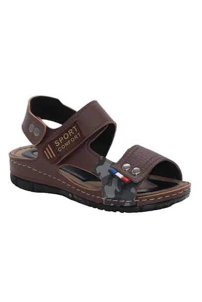 Mergenshoes S21 Kahve Günlük Erkek Çocuk Sandalet Ayakkabı - 3